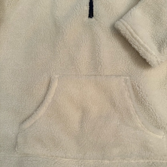 J Crew Fleece pullover jacket. Good used condition. Size L. - Picture 3 of 7